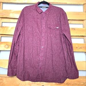 Vans Men's Burgundy Long Sleeve Shirt Size:L